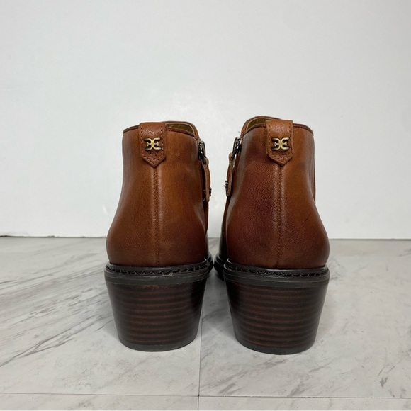 Sam Edelman Pryce Brown Leather Bootie 10M - Picture 3 of 14
